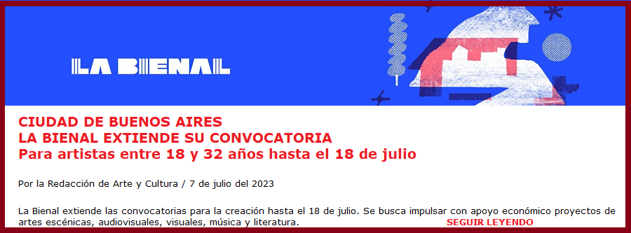 LA BIENAL CONVOCATORIA